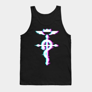 full metal alchemist glitch logo 2 Tank Top